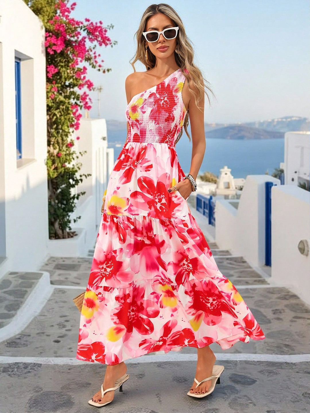 Rochie maxi SHEIN, roz