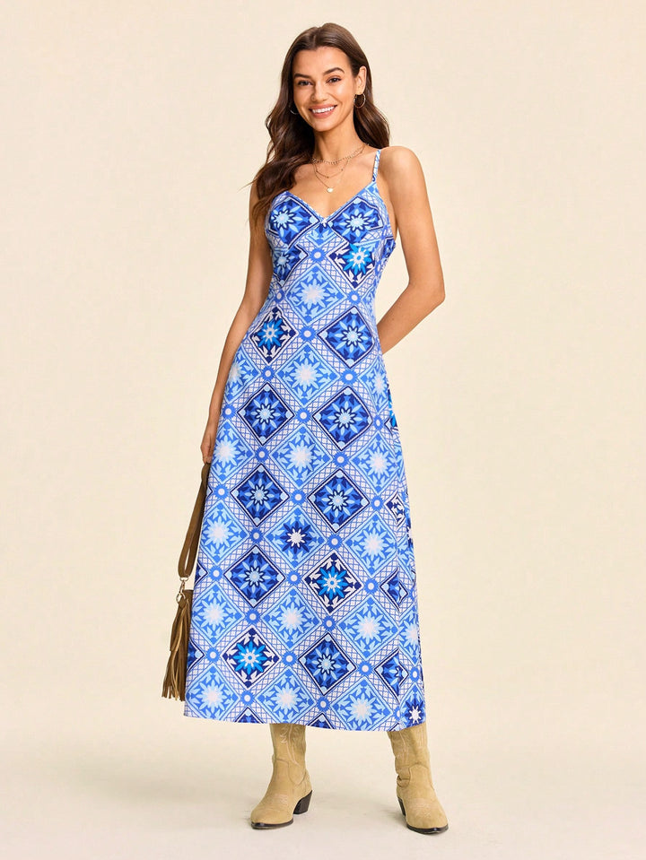 Rochie maxi SHEIN, albastru