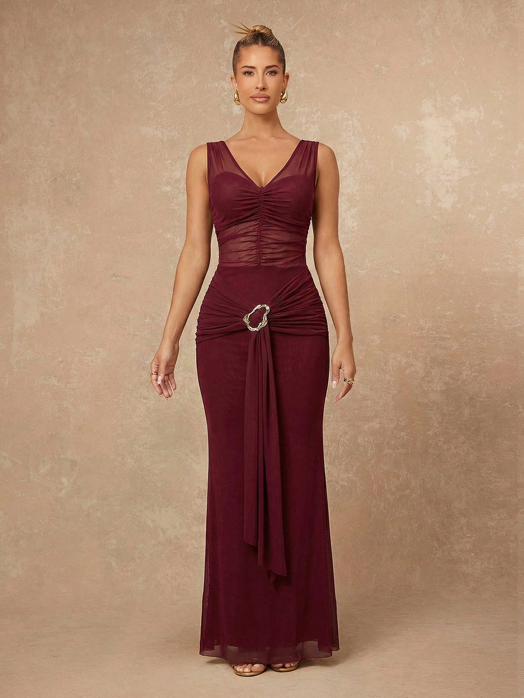 Rochie maxi SHEIN, vișiniu