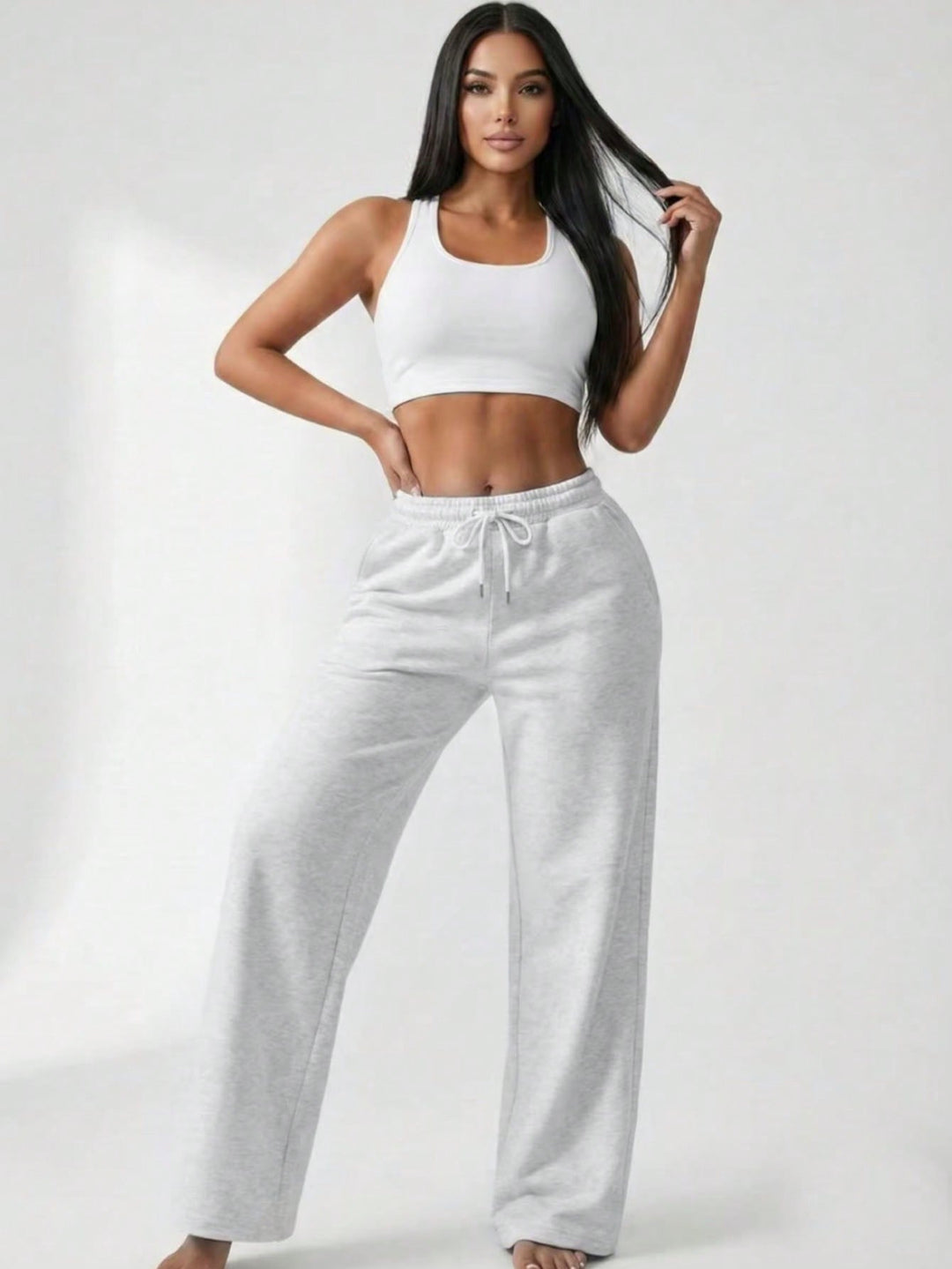 Pantaloni SHEIN, gri