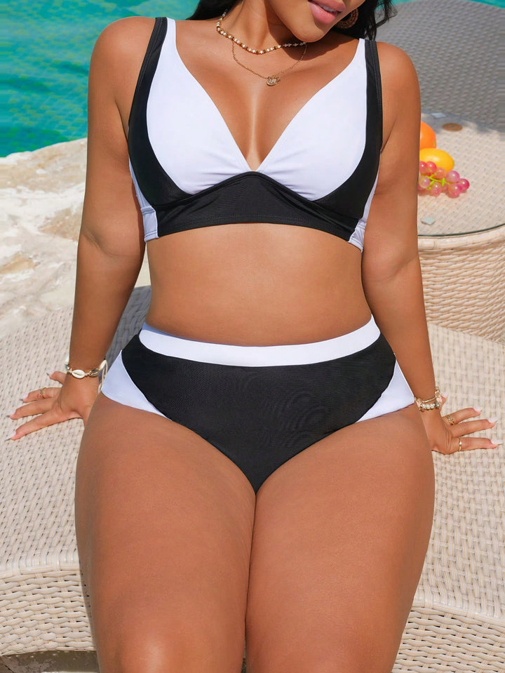 Set bikini de baie SHEIN, negru