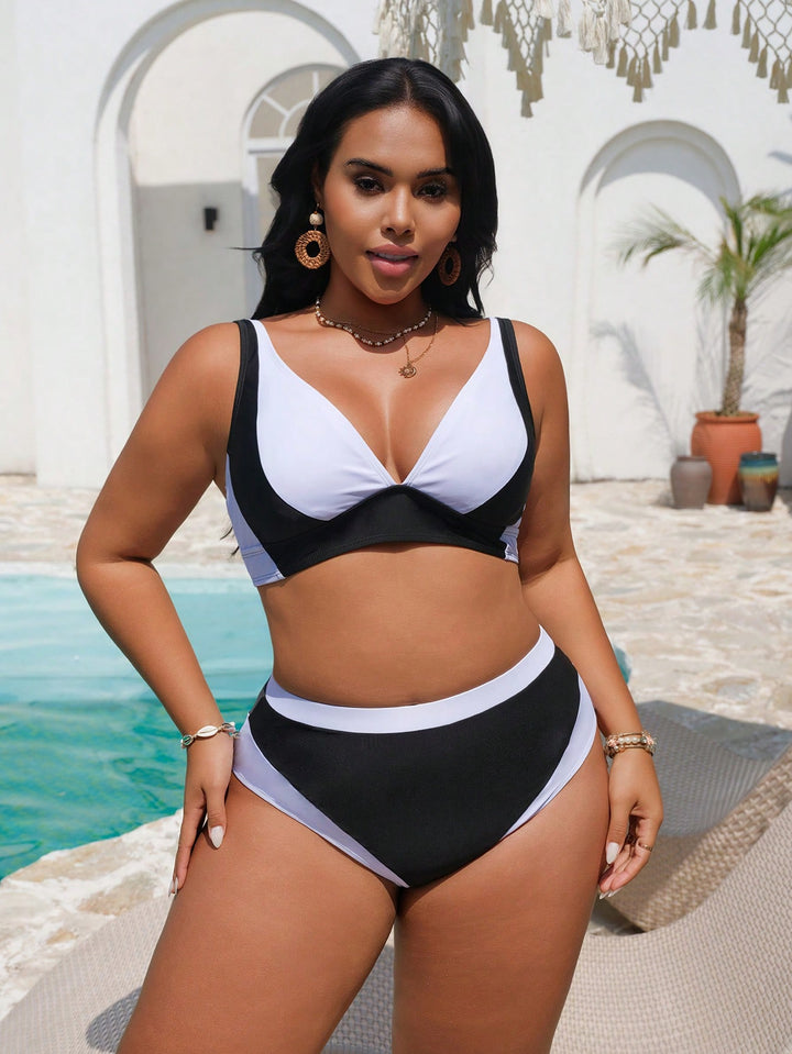 Set bikini de baie SHEIN, negru