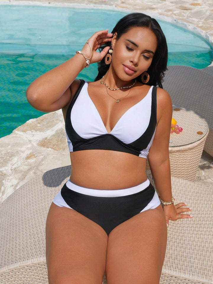 Set bikini de baie SHEIN, negru