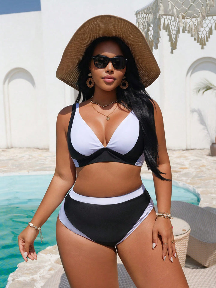 Set bikini de baie SHEIN, negru