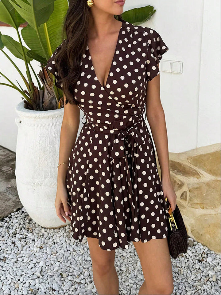 Rochie scurtă SHEIN, maro