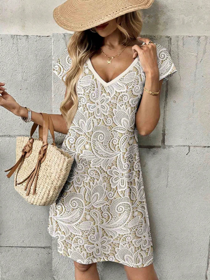 Rochie scurtă SHEIN, bej