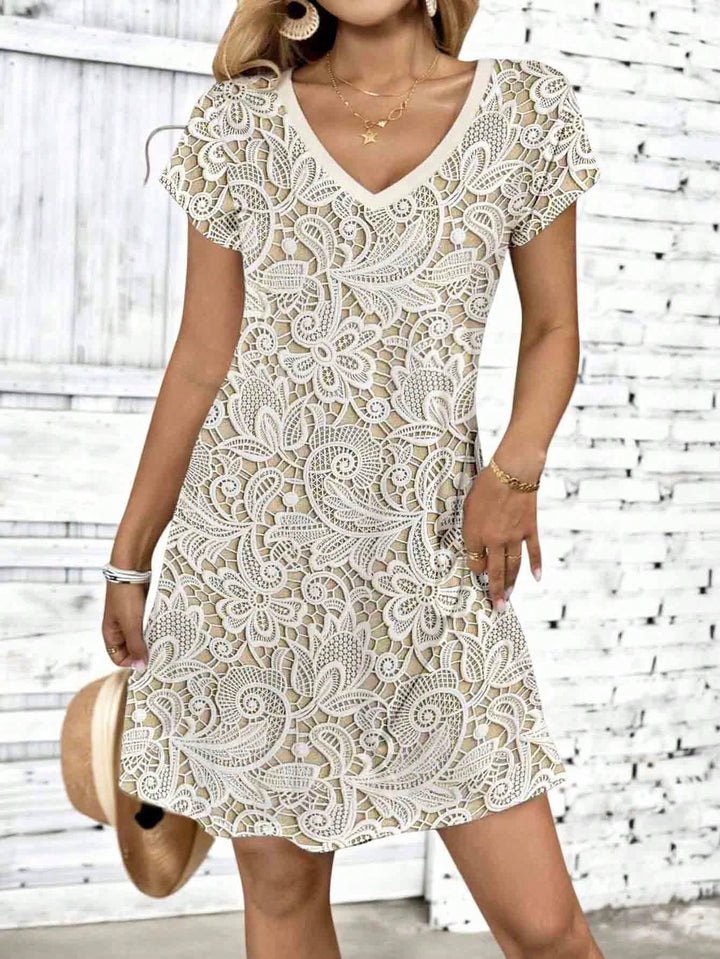 Rochie scurtă SHEIN, bej