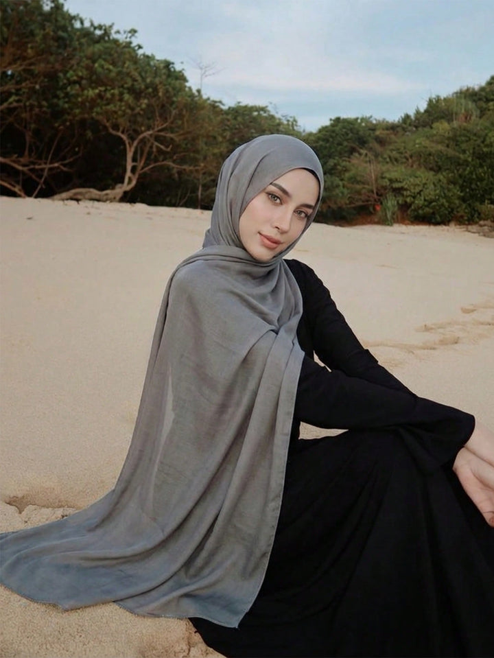 Hijab SHEIN, argintiu