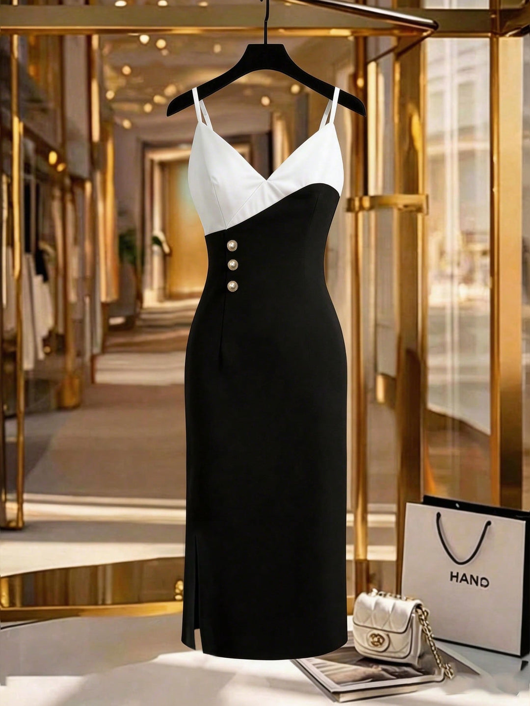 Rochie midi SHEIN, negru