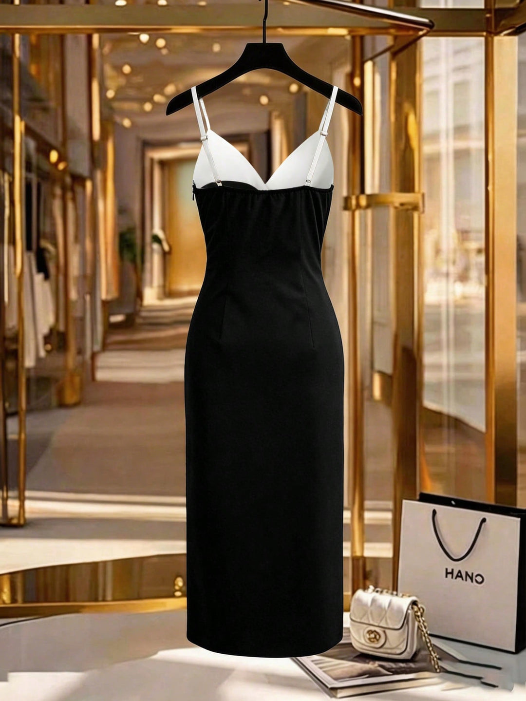 Rochie midi SHEIN, negru