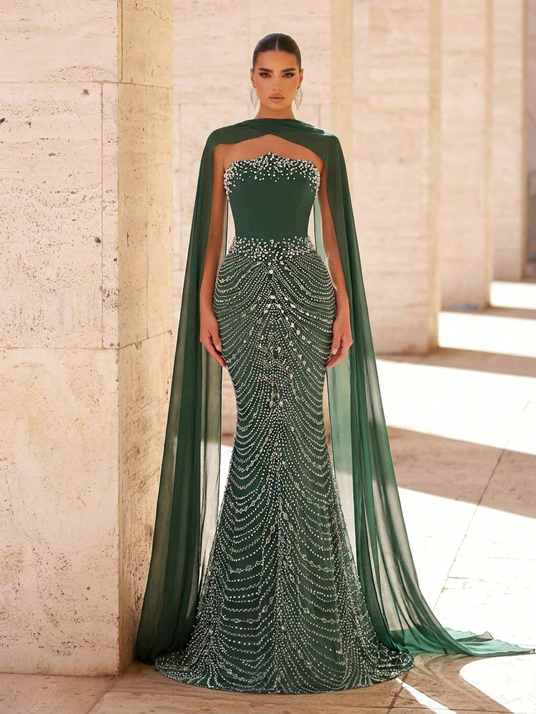Rochie de ocazie SHEIN, verde