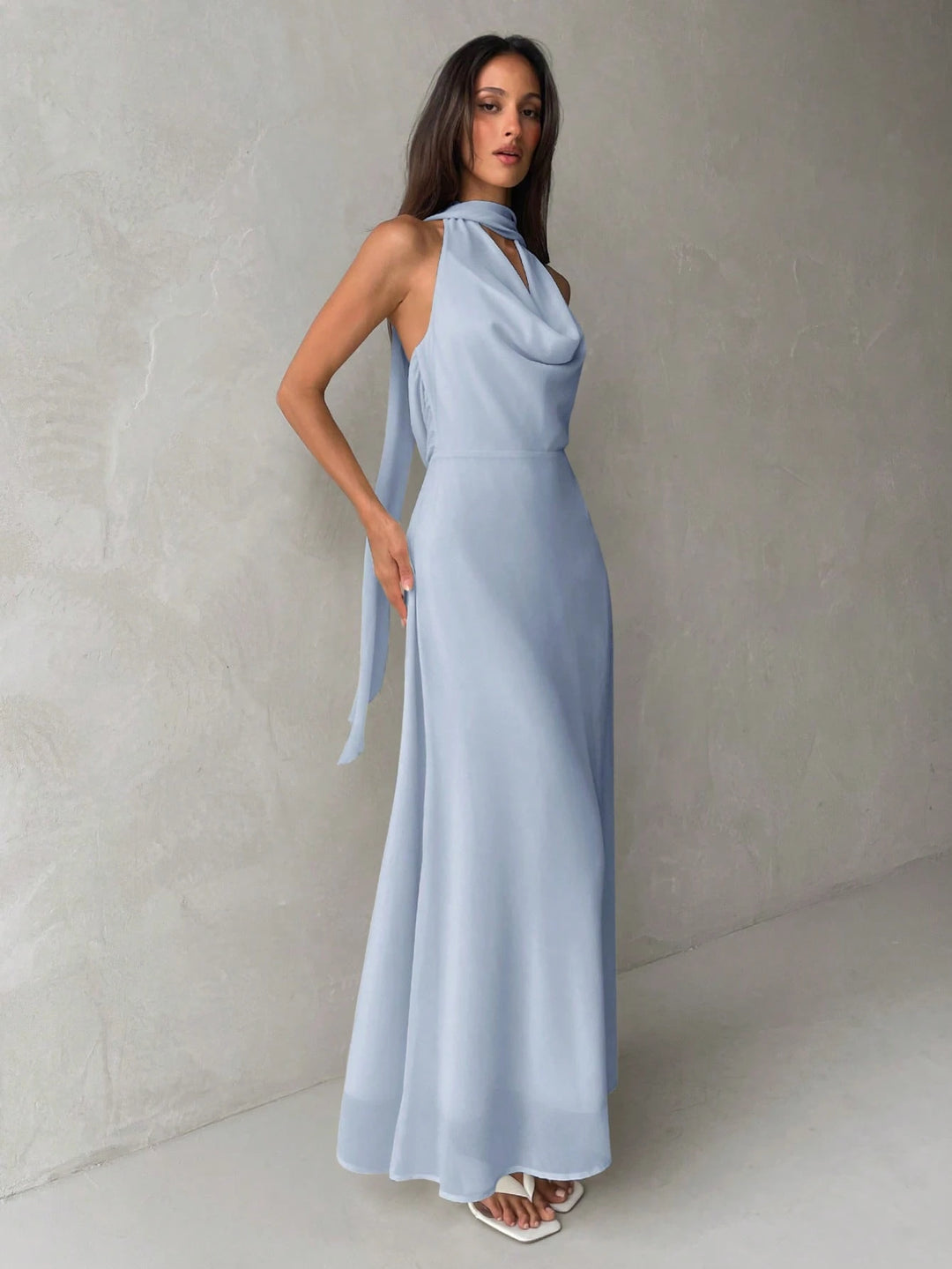 Rochie maxi SHEIN, albastru