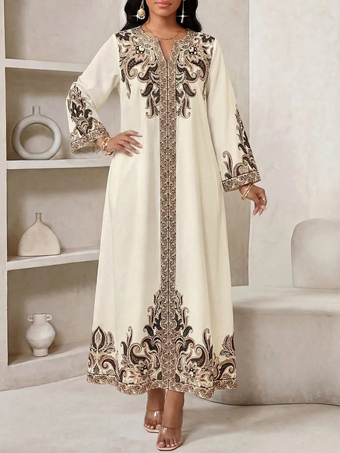 Rochie maxi SHEIN, mix culori