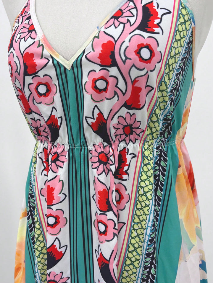 Rochie maxi SHEIN, mix culori