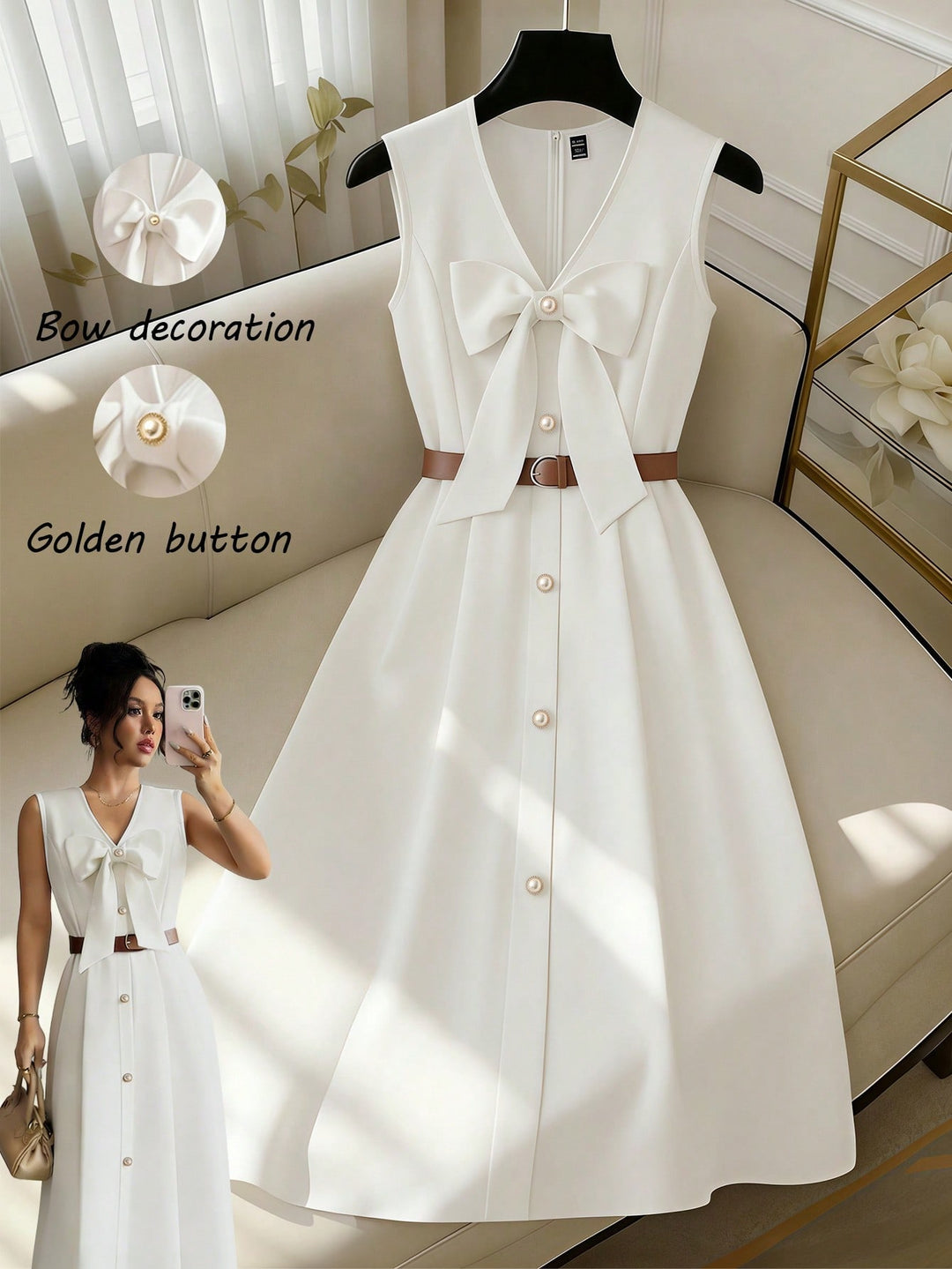 Rochie SHEIN, alb