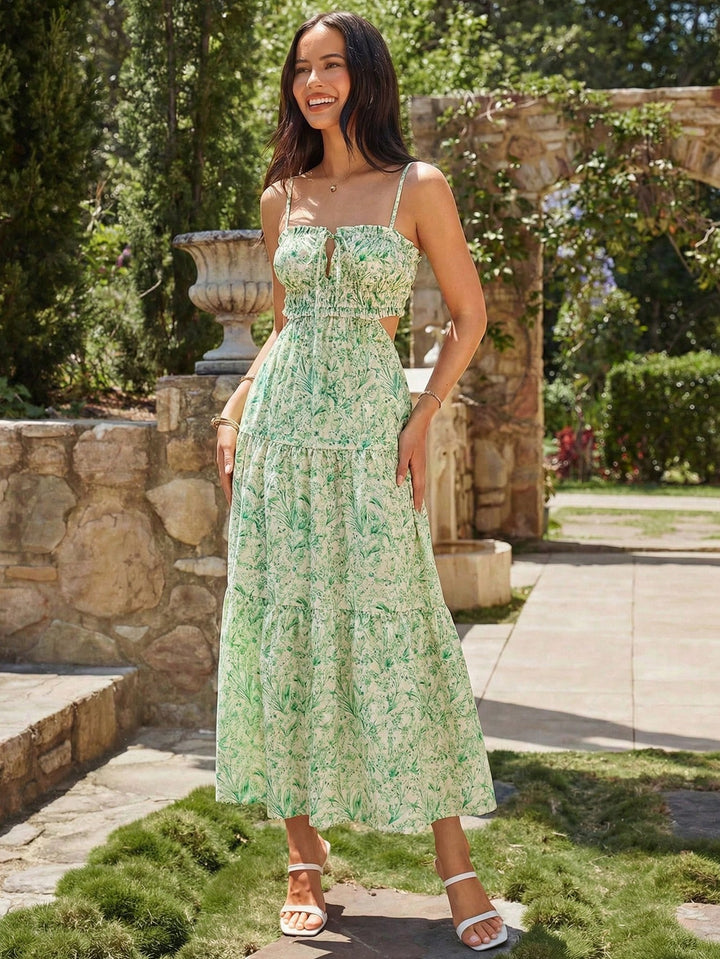 Rochie maxi SHEIN, verde