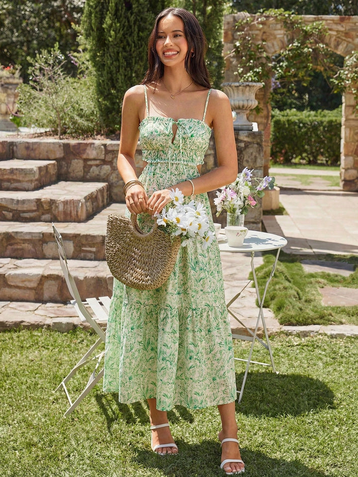Rochie maxi SHEIN, verde