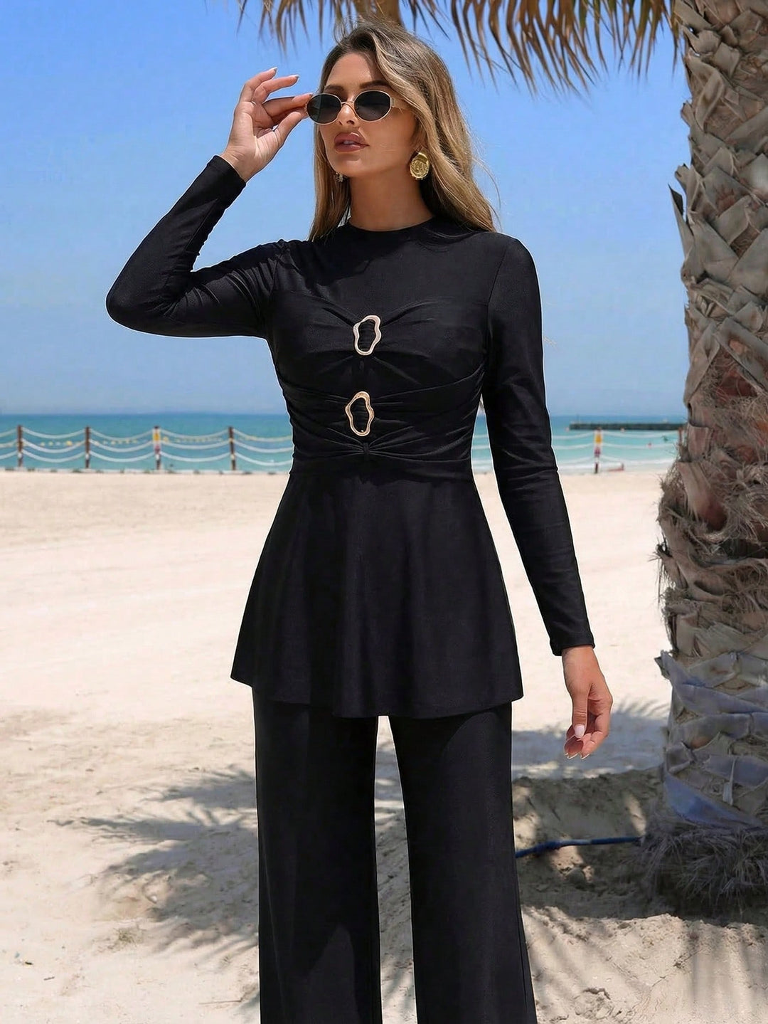 Costum de baie SHEIN, negru