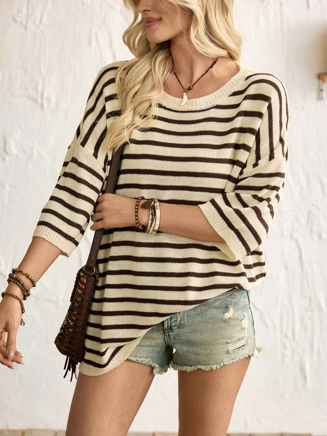 Pulover SHEIN, maro