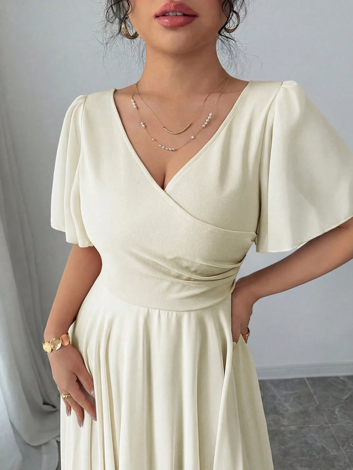 Rochie maxi SHEIN, bej
