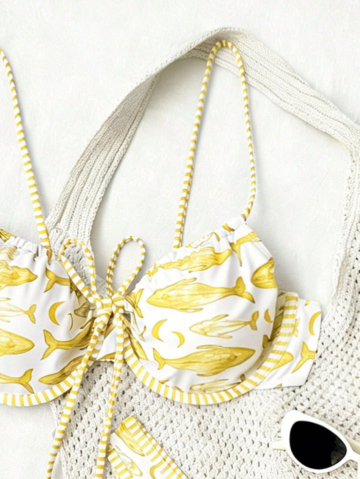 Set bikini SHEIN, mix culori