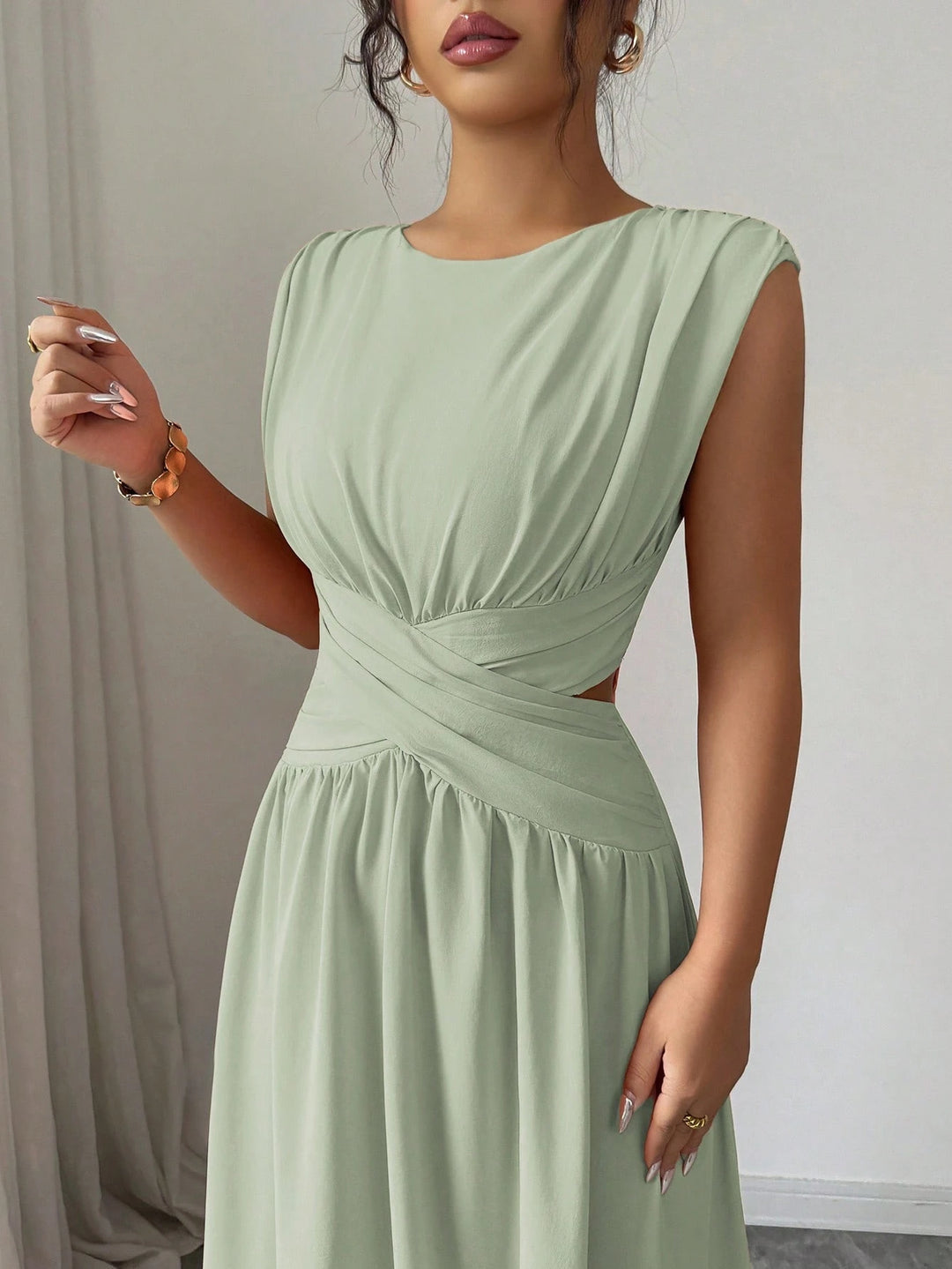 Rochie maxi SHEIN, verde