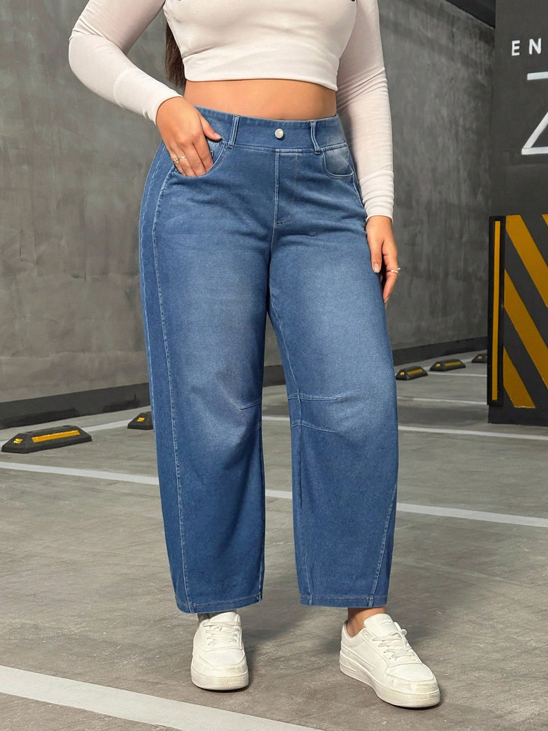 Jeans SHEIN, albastru