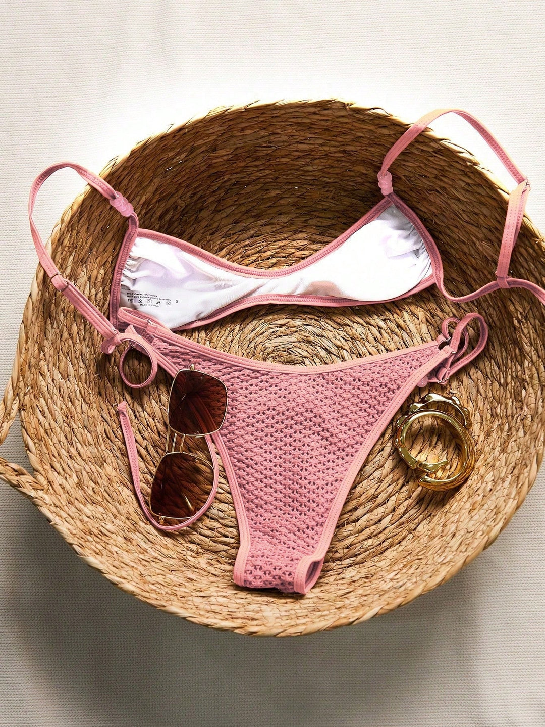 Set bikini SHEIN, roz