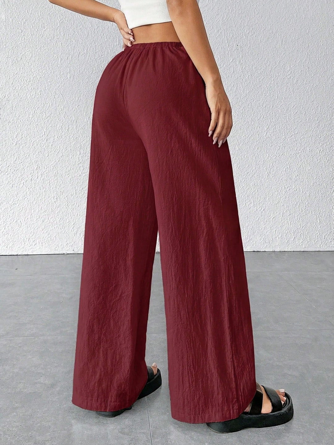 Pantaloni SHEIN, vișiniu