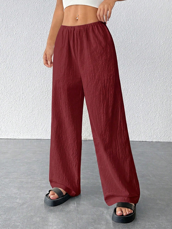 Pantaloni SHEIN, vișiniu