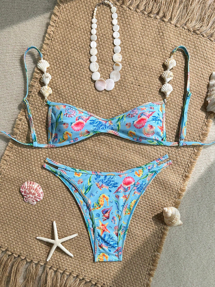 Set bikini SHEIN, mix culori