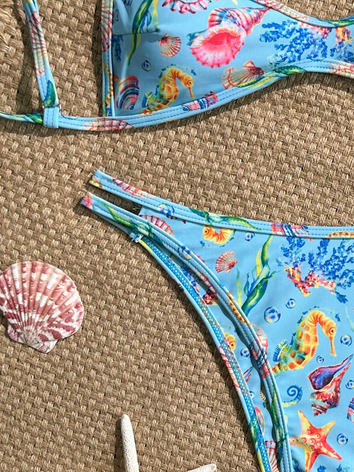 Set bikini SHEIN, mix culori
