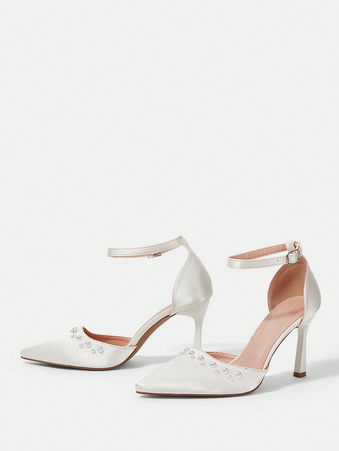Pantofi cu toc SHEIN, alb