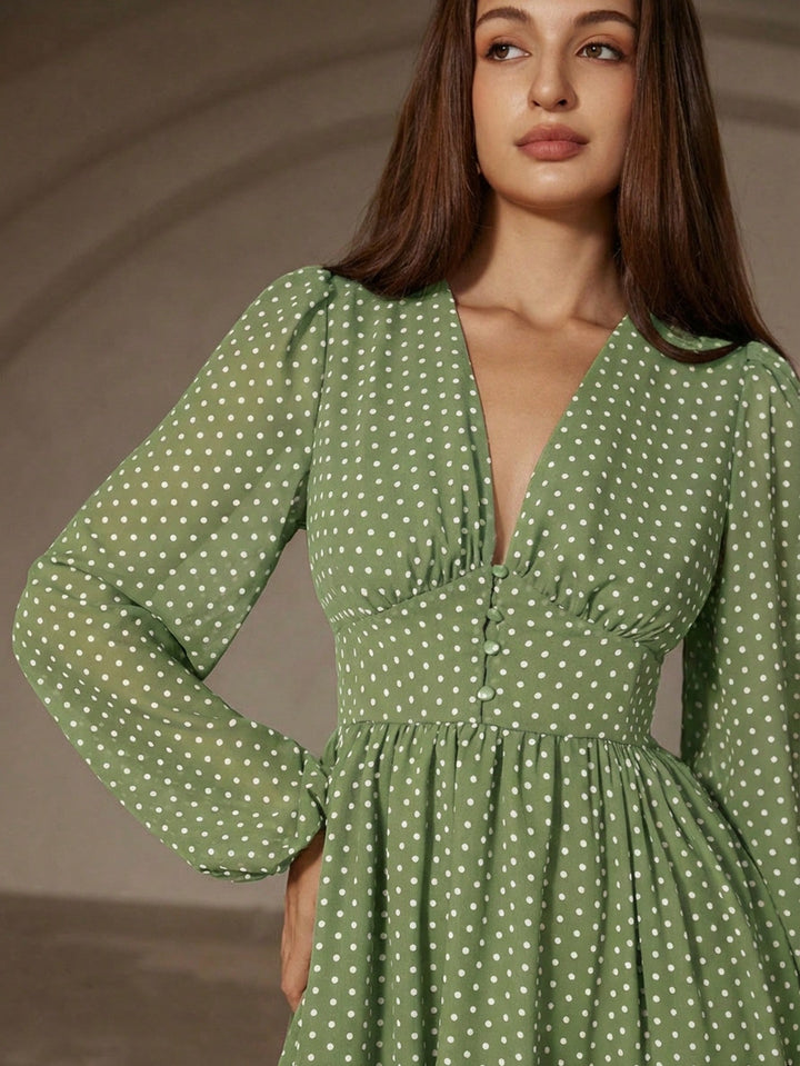 Rochie maxi SHEIN, verde