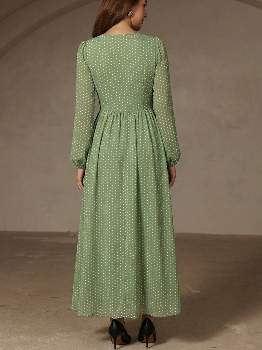 Rochie maxi SHEIN, verde