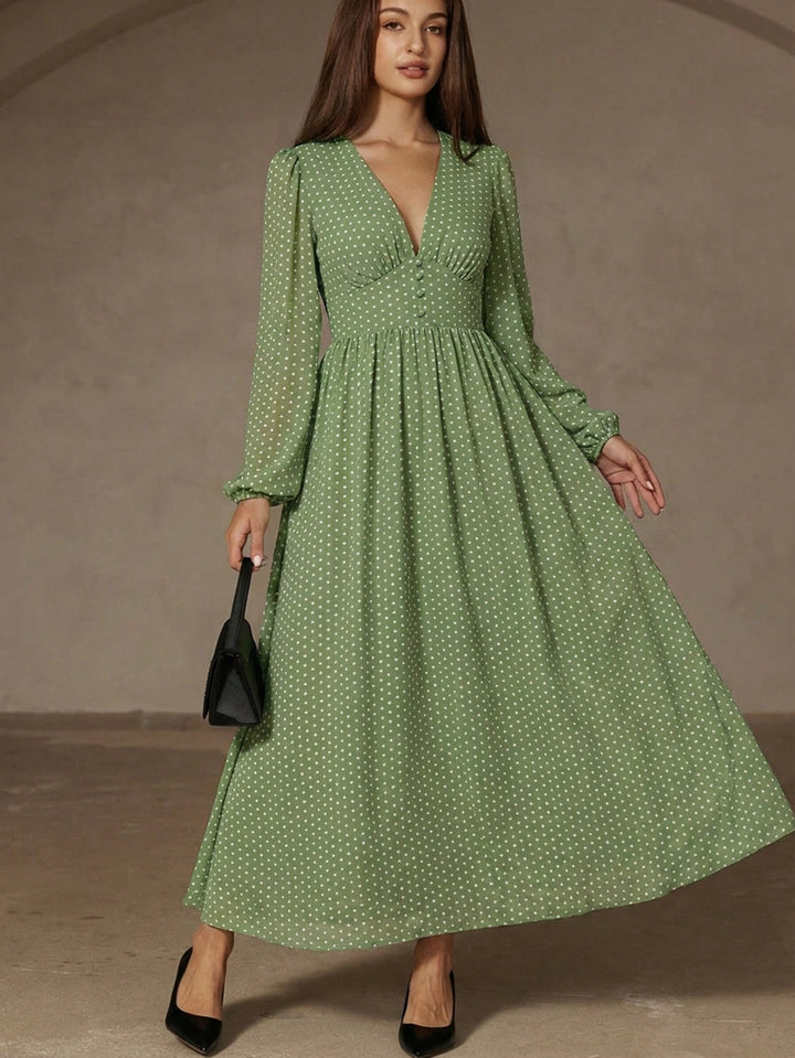 Rochie maxi SHEIN, verde