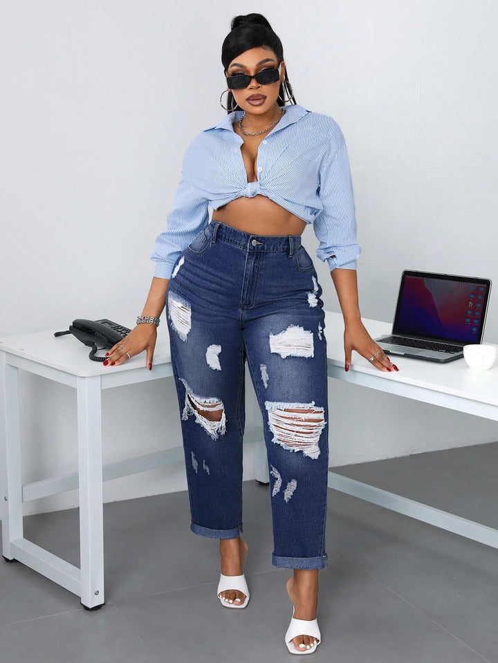 Jeans SHEIN, albastru