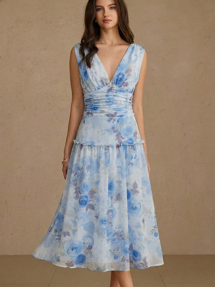 Rochie maxi SHEIN, albastru