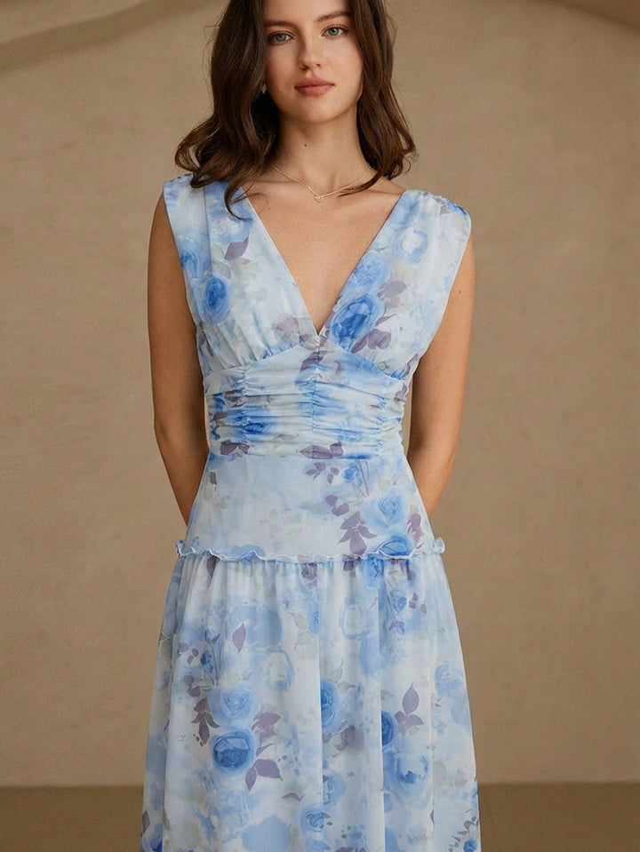 Rochie maxi SHEIN, albastru