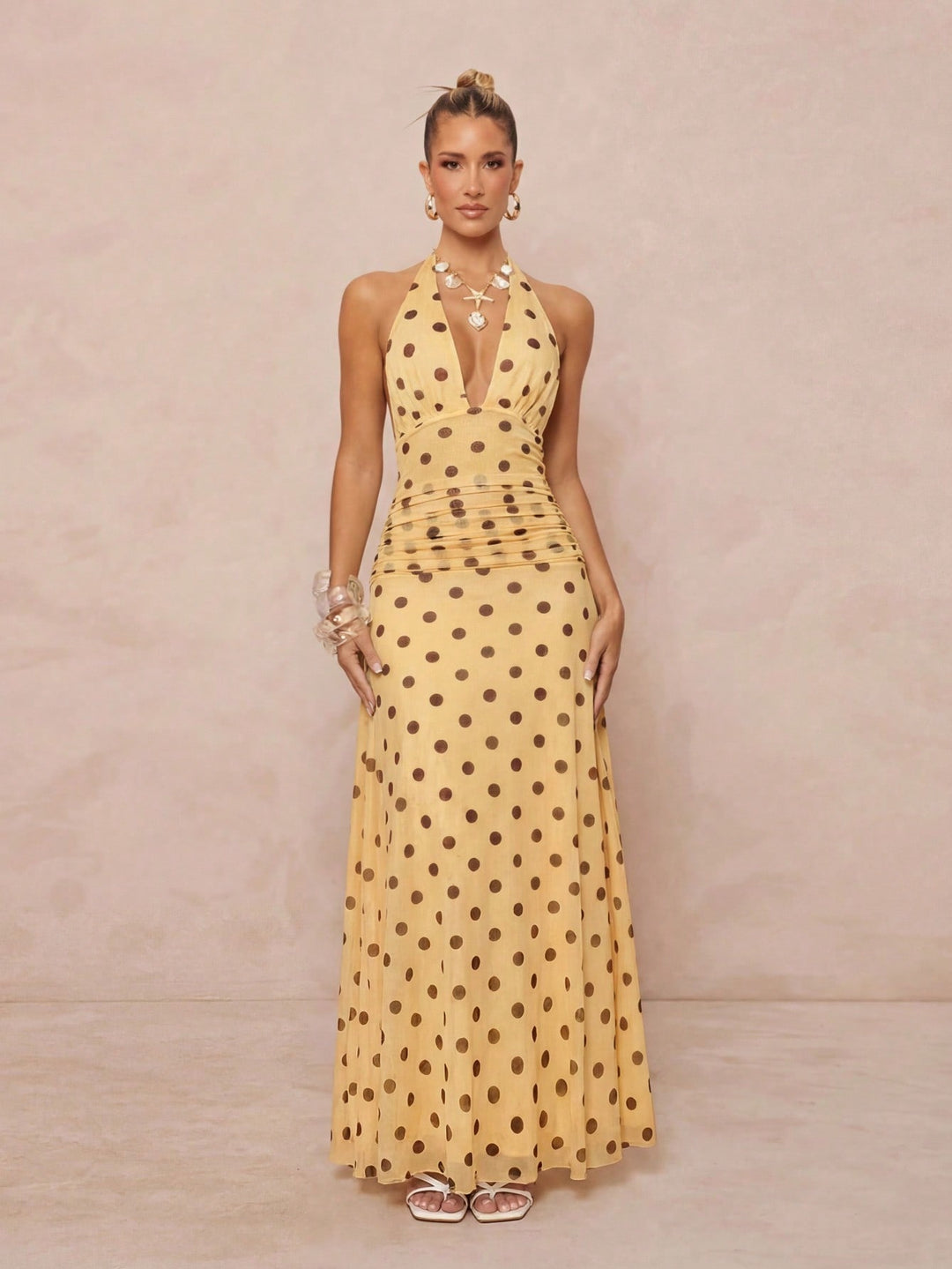 Rochie maxi SHEIN, galben