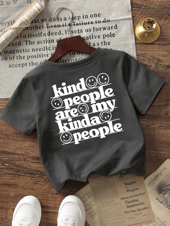 Tricou pentru copii SHEIN, gri