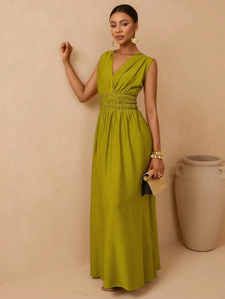 Rochie maxi SHEIN, verde