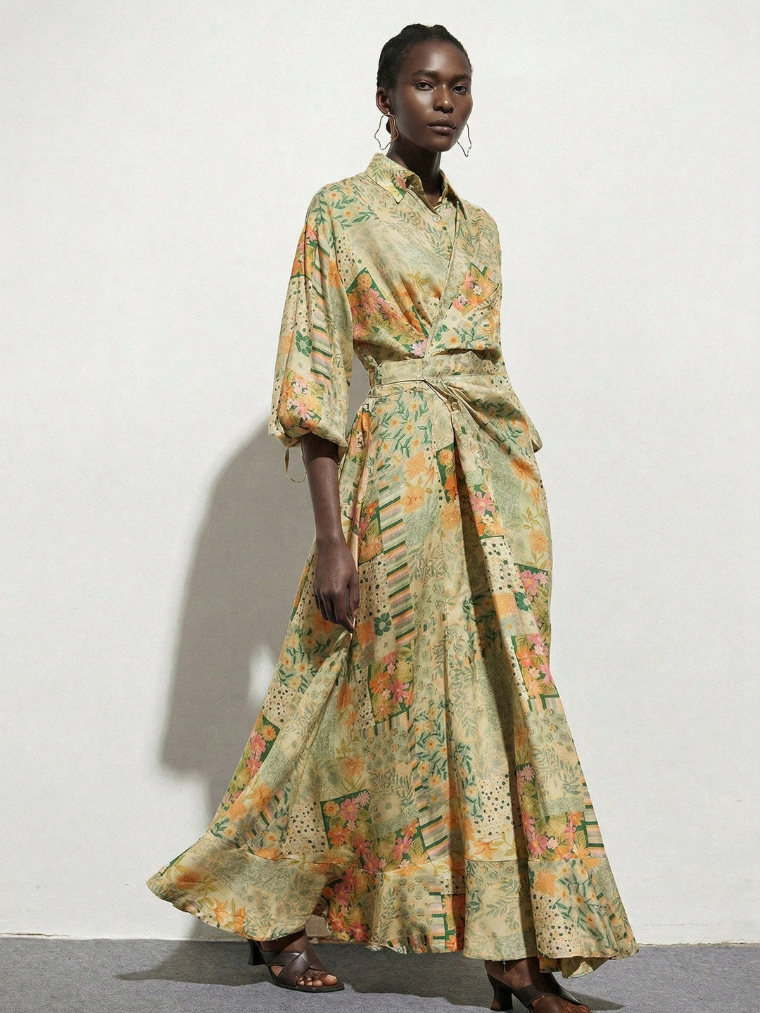Rochie maxi SHEIN, mix culori