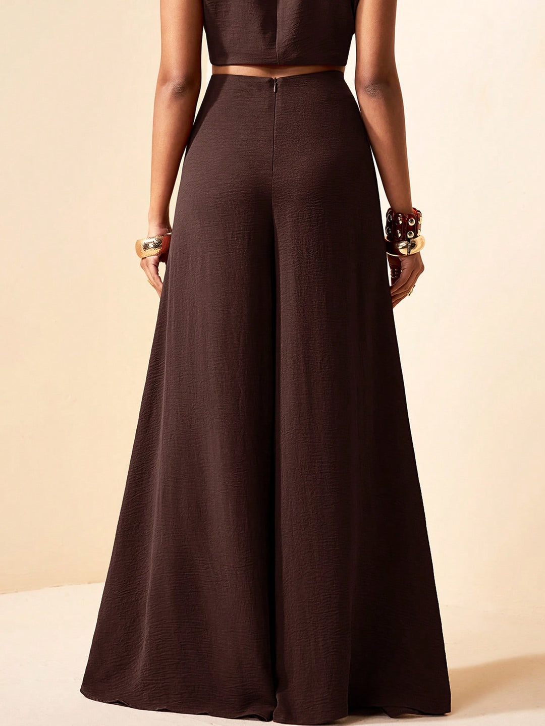 Pantaloni SHEIN, maro