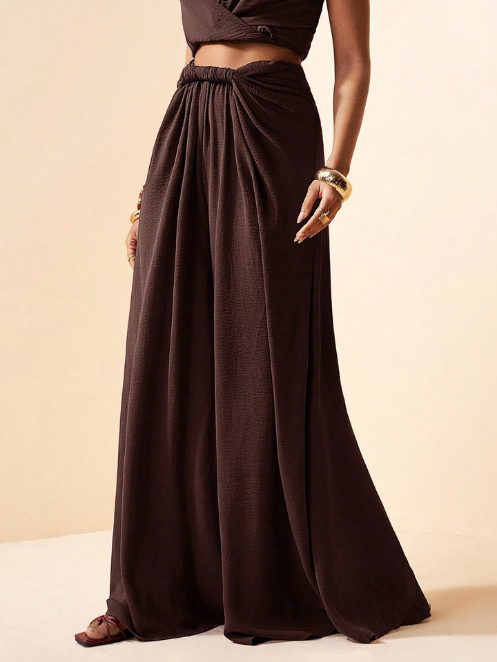 Pantaloni SHEIN, maro