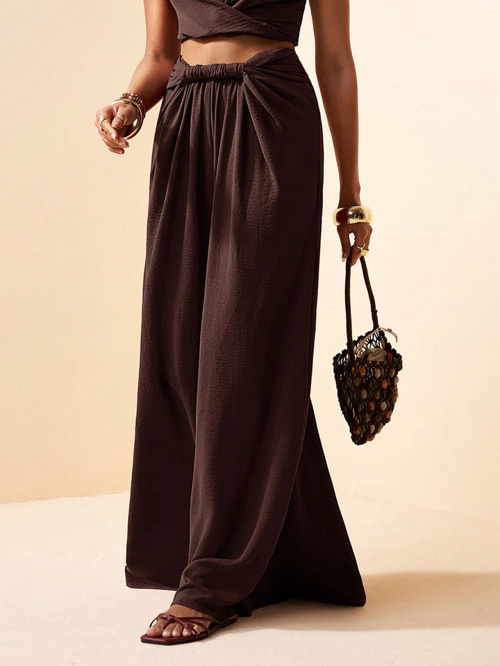 Pantaloni SHEIN, maro