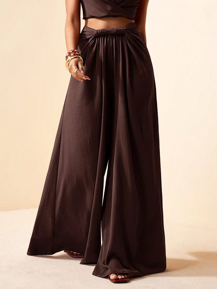 Pantaloni SHEIN, maro