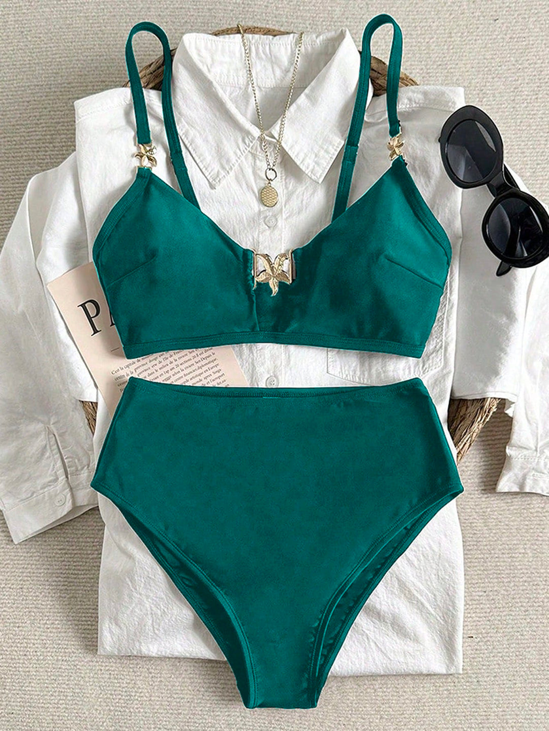 Set bikini SHEIN, verde