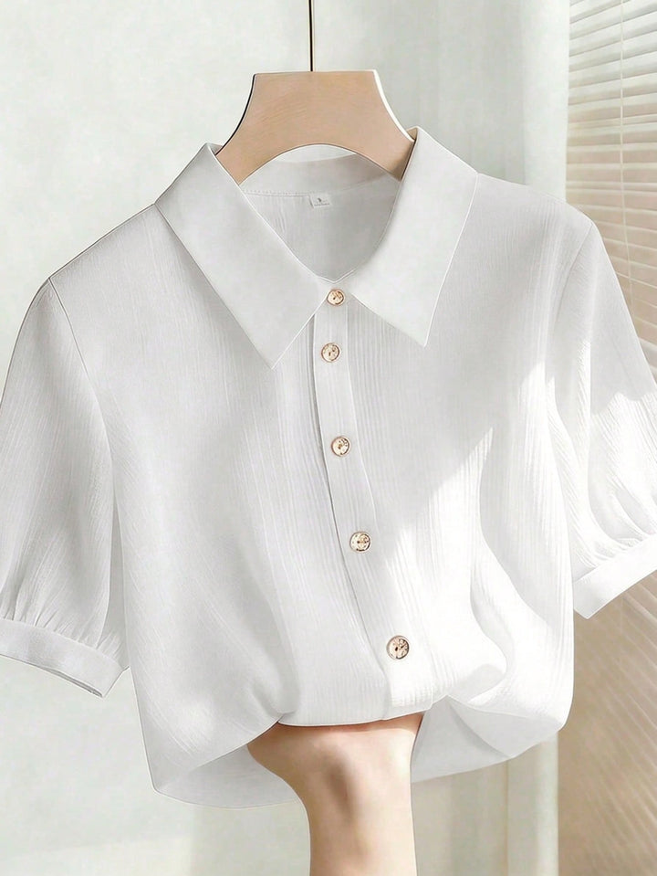 Camasa polo SHEIN, alb