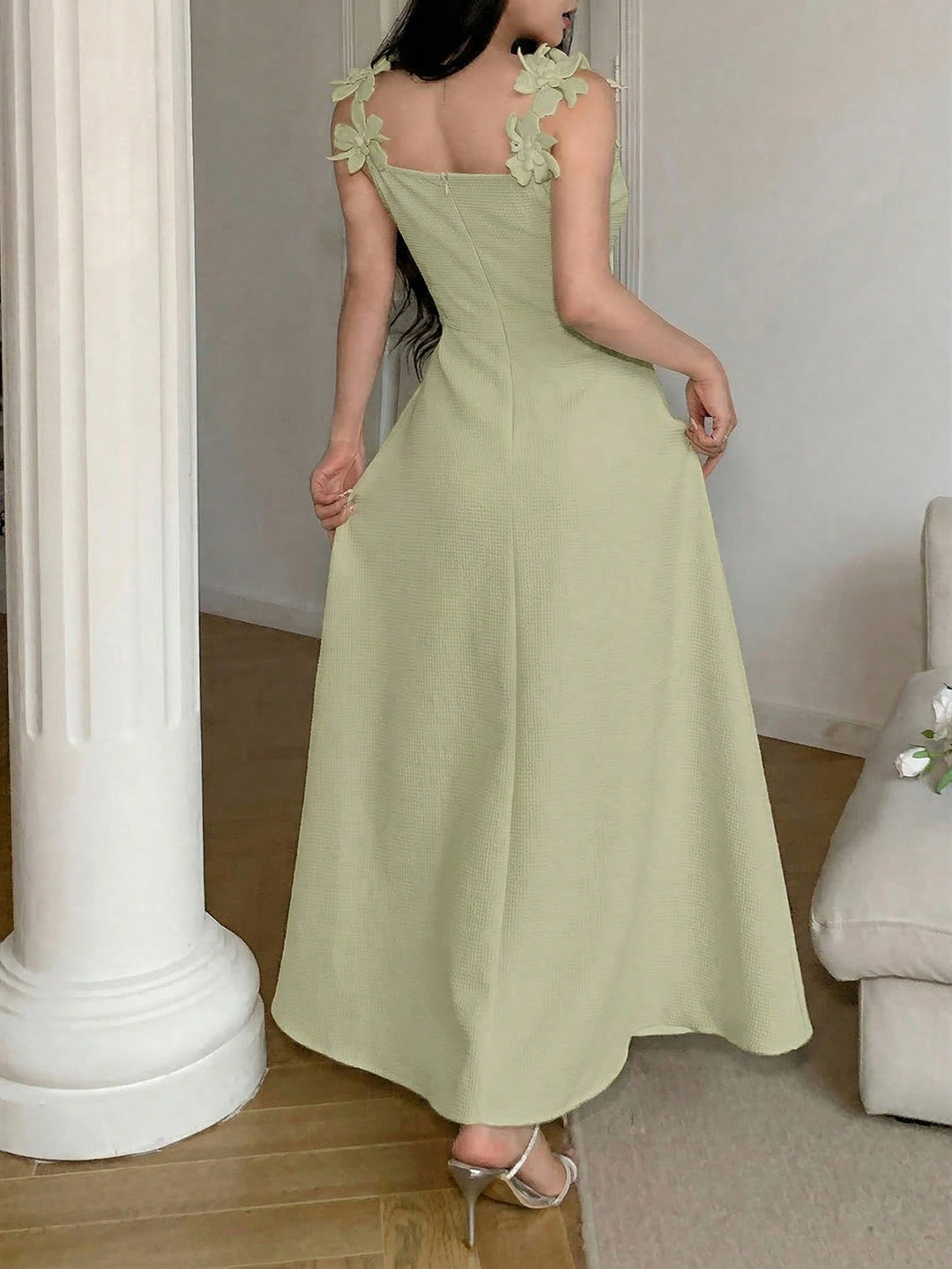 Rochie maxi SHEIN, verde